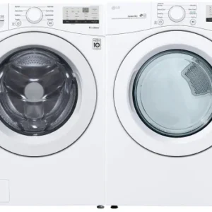 LG Side-by-Side Washer & Dryer Set with Front Load Washer and Gas Dryer