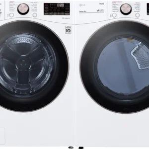 LG Side-by-Side Washer & Dryer Set with Front Load Washer and Electric Dryer