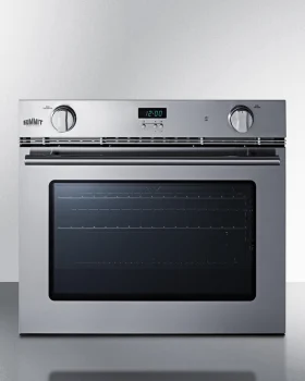 Summit 27 Inch Single Gas Wall Oven with 3.0 Cu. Ft. Capacity