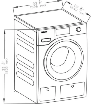 Miele Stacked Washer & Dryer Set with Front Load Washer and Electric Dryer - Image 5