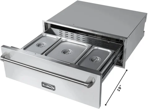 Koolmore 30 Inch Built-In Warming Drawer with 1.8 cu.ft Capacity - Image 7