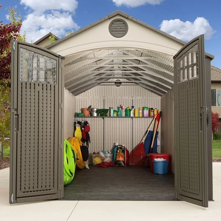 D Plastic Storage Shed 8 ft. W x 20 ft - Image 6