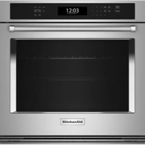 KitchenAid 30 Inch Single Electric Wall Oven with 5 Cu. Ft. Capacity