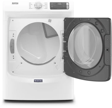 Stacked Washer & Dryer Set with Front Load Washer and Gas Dryer in White - Image 2
