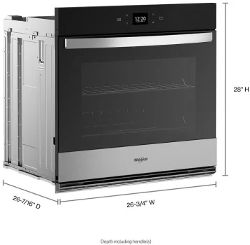 Whirlpool 27 Inch Single Electric Smart Wall Oven with 4.3 cu. ft. - Image 3